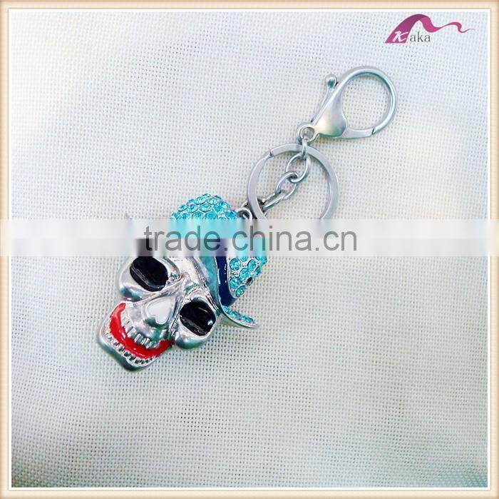 Fashion Crystal Skull Mask Keychain Ring Wholesale