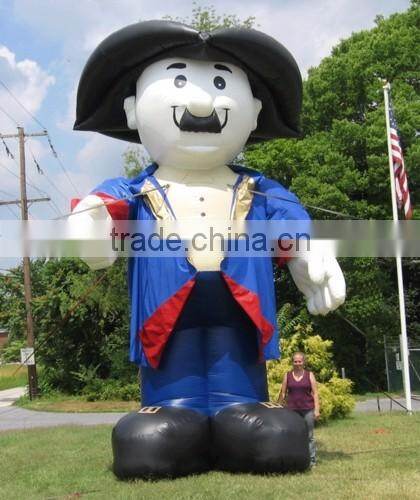 Newly strong style inflatable man for promotion in sell