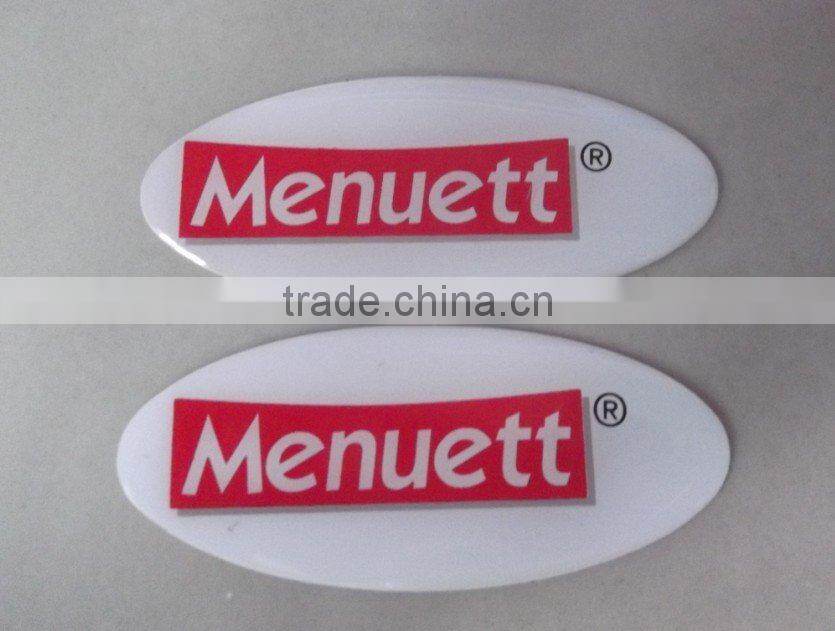 Alibaba China manufacturer custom logo print epoxy sticker