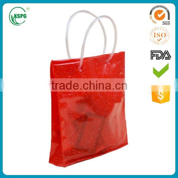 New design with Professional Transparent PVC Beach Bags With Plastic Tube Handle with high quality
