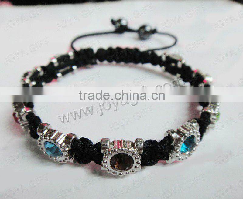 DIY shamballa bracelets, square beads shamballa bracelet