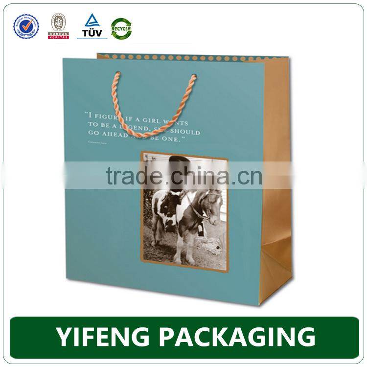 Wholesale Cheap Custom Gift Packaging Foldable Paper Shopping Bag
