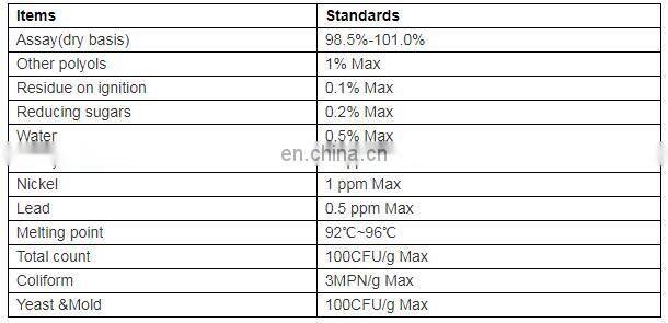 Natural Sweetener Xylitol Powder CAS 87-99-0