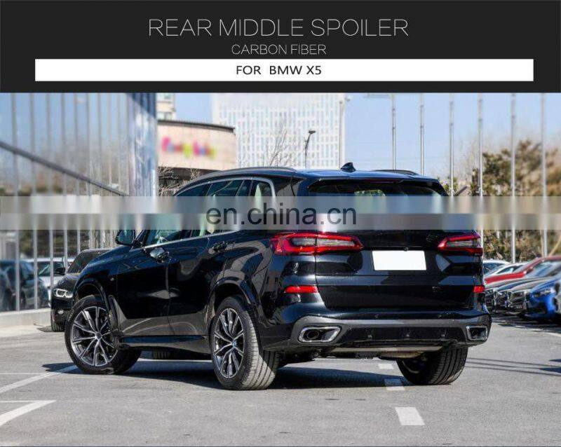 Carbon Fiber Rear Middle Spoiler for BMW G05 X5 M Sport xDrive40i xDrive50i 2019