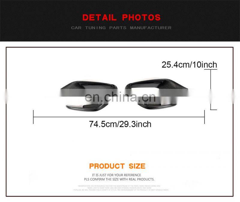 Popular carbon fiber Front Bumper Vent Trims for Mercedes Benz AMG GT50 GT53 4 Doors 2019-2020