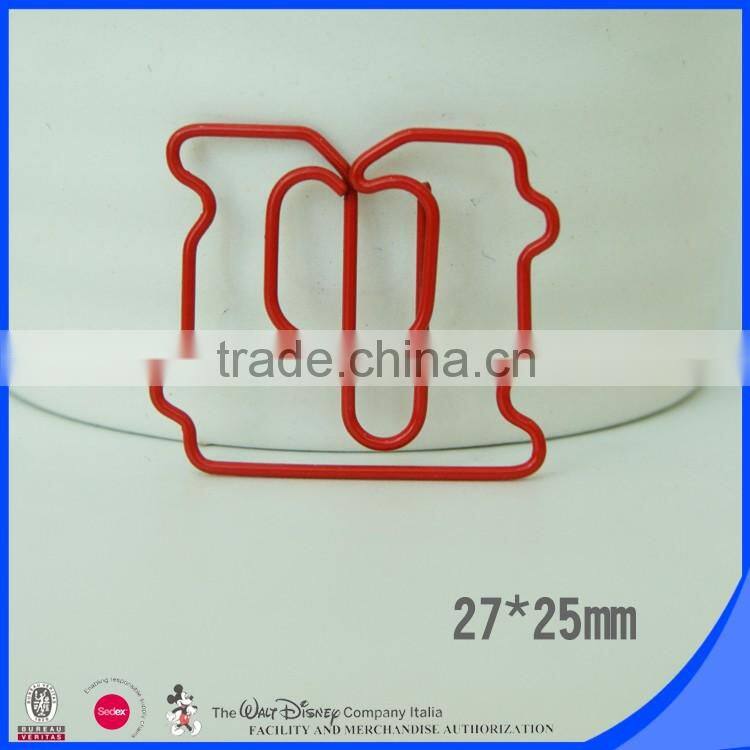 Factory produce colorful personalized plastic paper clip