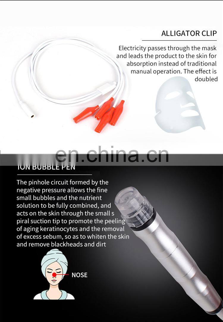 10 IN 1 Comprehensive Facial Massager Beauty Instrument Ion Bubble Cleansing Oxygen Hydration Rejuvenation Skin Care Machine
