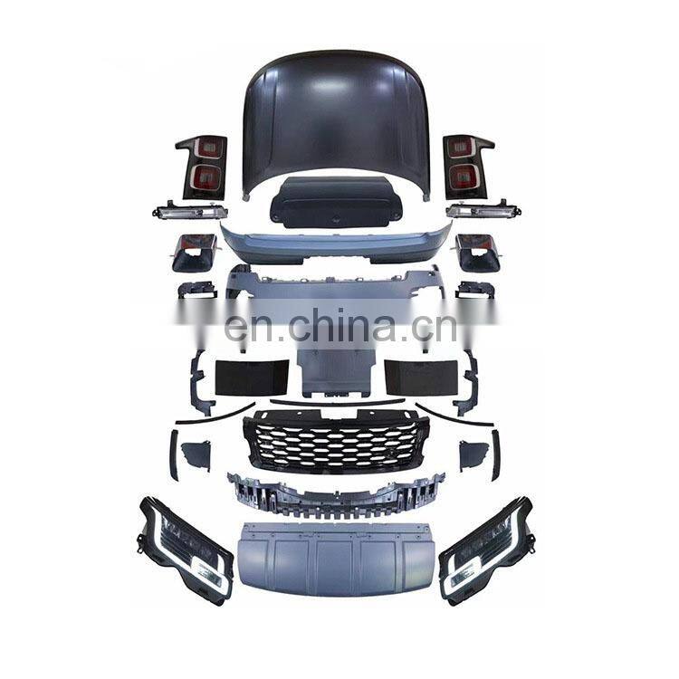 Runde Suporior Quality Kits For 13-17 Land Rover Administrative Upgrade 2020 Model Body Kit Old Upgrade New Body Kit Headlights Grille