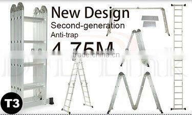 Folding Climb Ladder Aluminium Telescopic Ladder Step Ladder