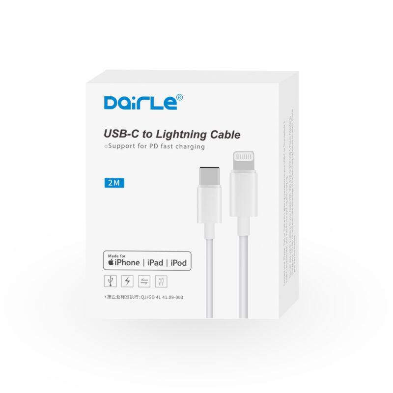 Usb-c to lightening mfi original cable for iphone mfi certified fast charging for iphone ipad mac ipod airpods