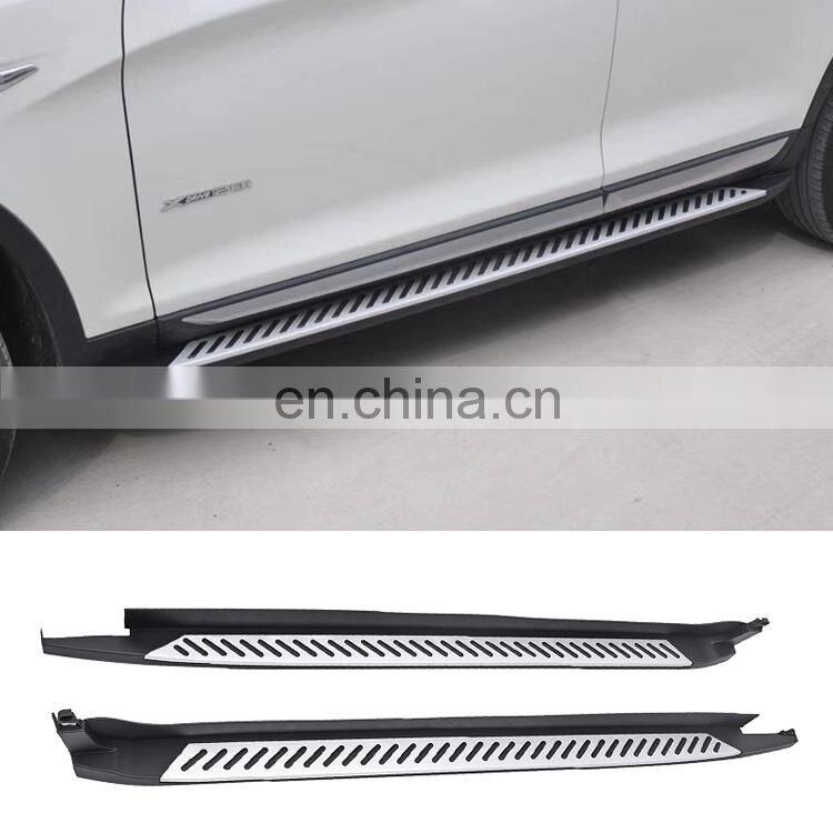 Automobile exterior trim Stripe side step running board for BMW X3 F25 2011