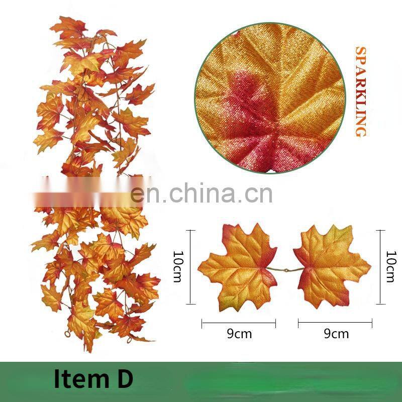 Christmas 2021 Supplies Old Outdoor Decorations Halloween Wholesale Fall Autumn Garland Xmas Decoration