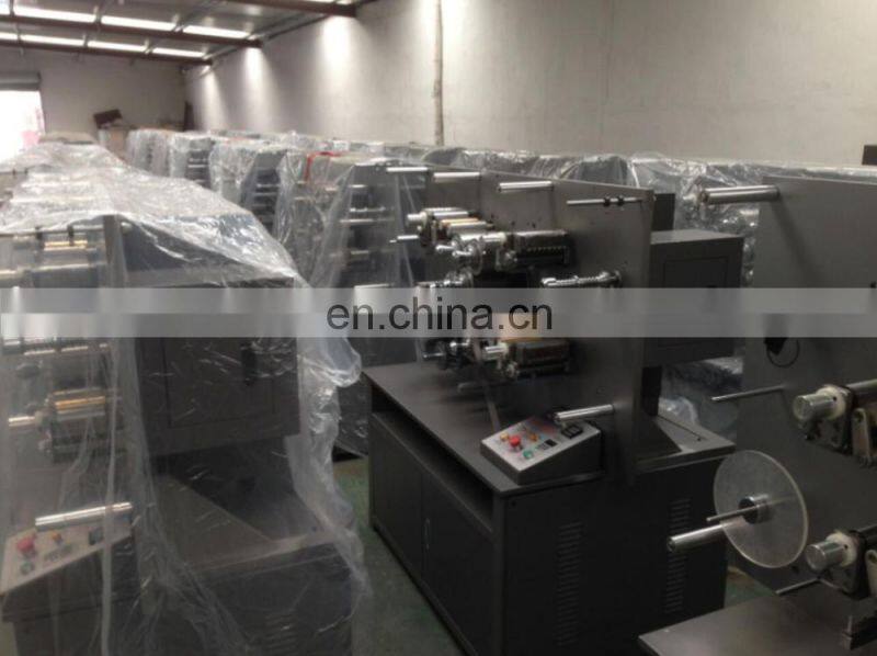 UGS1004 4 Color Automatic Rotary Fabric Trademark Ribbon Printing Machine, Textile cotton webbing Letter Press Offset Printer