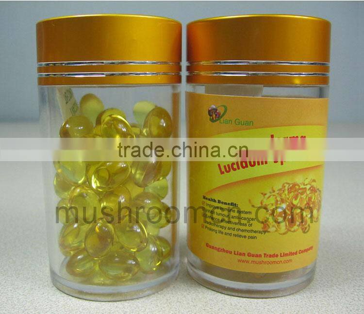 No Any Chemical Supplement Ganoderma Mushroom Spore Oil Benefit Capsule