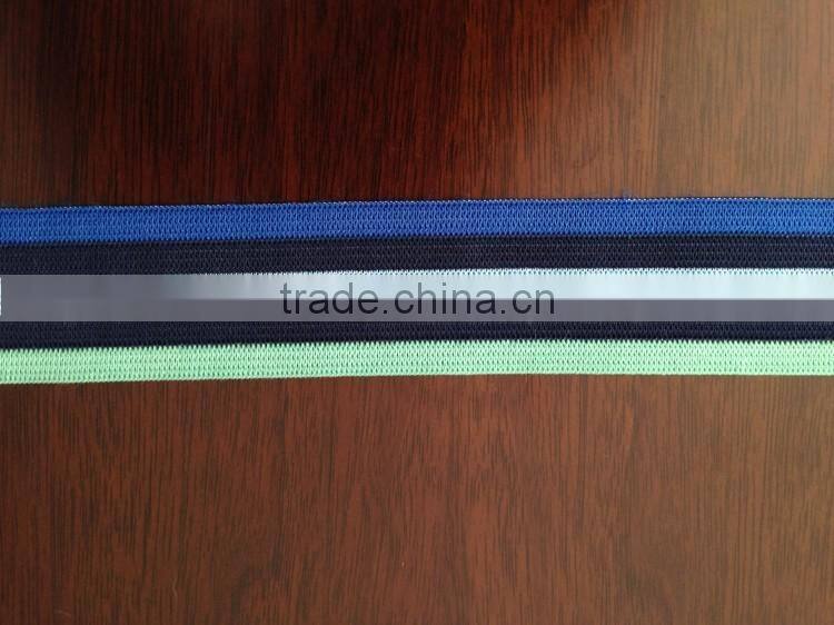 Wholesale custom striped elastic ribbon