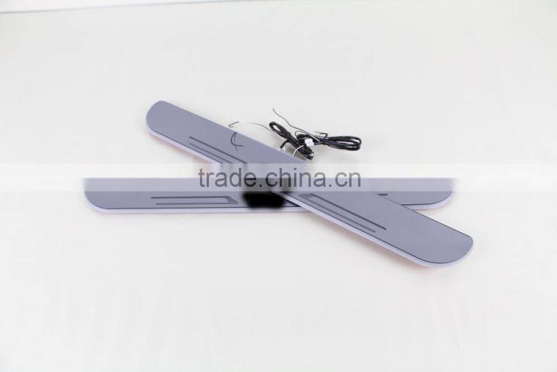 24 months warranty car styling led light For F30 door sill plate light flash moving scuff car door sill light