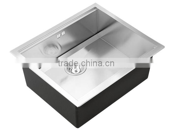 Quality Guaranteed Stainless Steel Single Bowl Kitchen Corner Laundry Sink