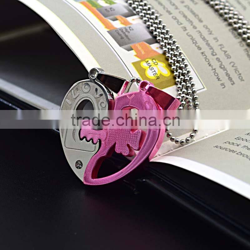 Mothers Day Wholesale Gifts Crystal Heart Silver Pendant For Friends