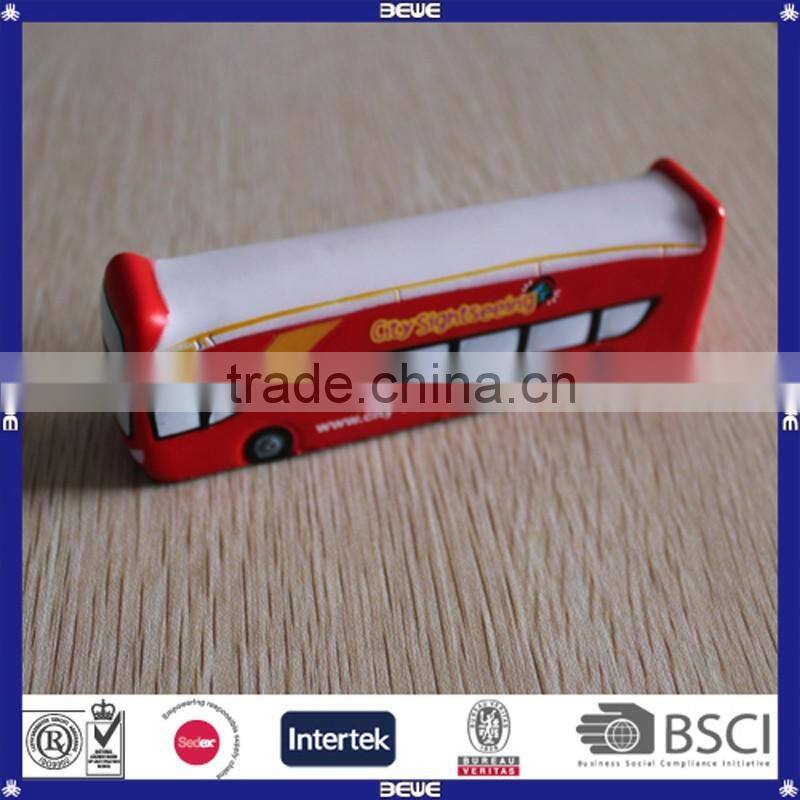 logo printed bus pu foam anti stress ball