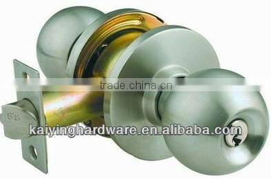 Cylindrical wooden knob lock 5831ET-SB