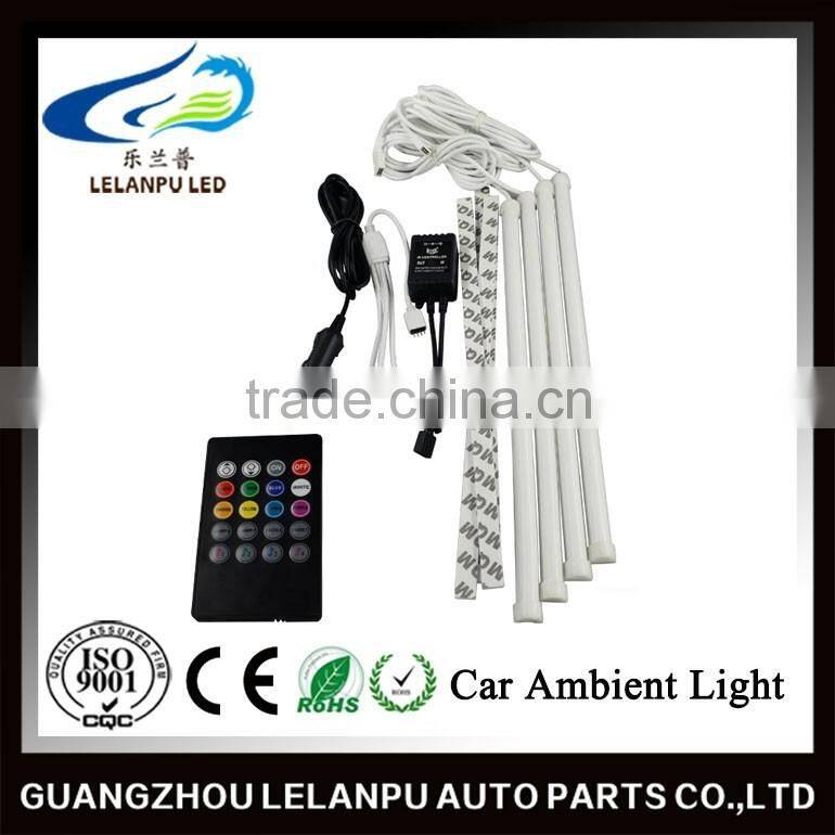 2016 fashion auto waterproof RGB 30mm LED daytime running light car stripe led Sound Activated atmosphere light