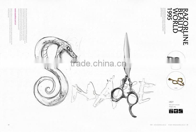 2016 newest style and hot selling RAZORLINE hairdressing scissors