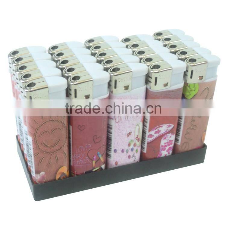 wrap customer's picture plastic electric disposable cigarette lighter cheap price