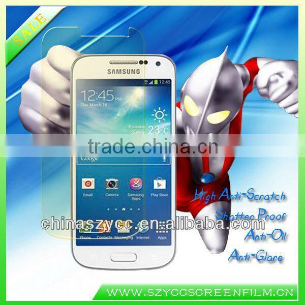 New Arrival Organic Anti-shock Glass Screen Guard For Samsung Galaxy S4 mini(Accept PayPal)