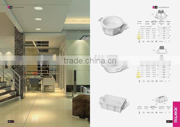 Commercial Gypsum Plaster rectangle led spotlight for sale