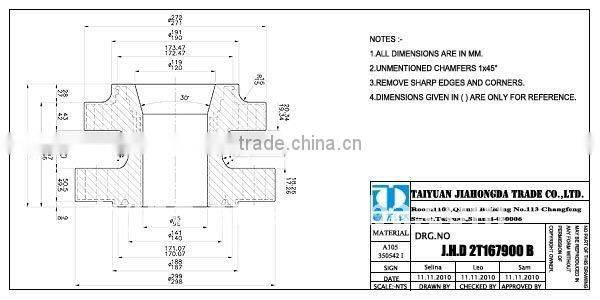 Seamless oil industry with Body Adapter Free Forging