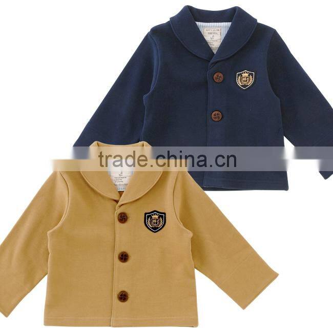 Japanese wholesale infant products cute boy winter baby clothes coat jackets infant wear children garment toddlers kids clothing