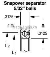 SB035CP0 Thin-section bearings (3.5x4.125x0.3125 in) Ball Type Stainless Steel Robotic Bearings