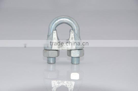 rigging hardware electro-galvanized cast din741 malleable wire rope cable clip
