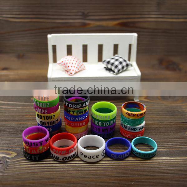 diameter 18mm/22mm ecigs box mod vaporizer anti-slip silicone ring oem vape band