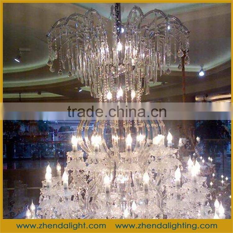 Large crystal chandelier ceiling light hotel lamp, crystal Candle chandelier, wedding decoration chandelier