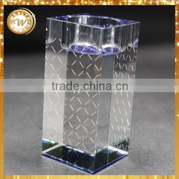 Bottom price new products crystal glass candle holders for events