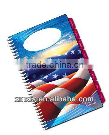 Xiamen Stepped Booklet Printing and design ,Printed Book design with tabs ,Customzied Catalogue with tabs printing and design
