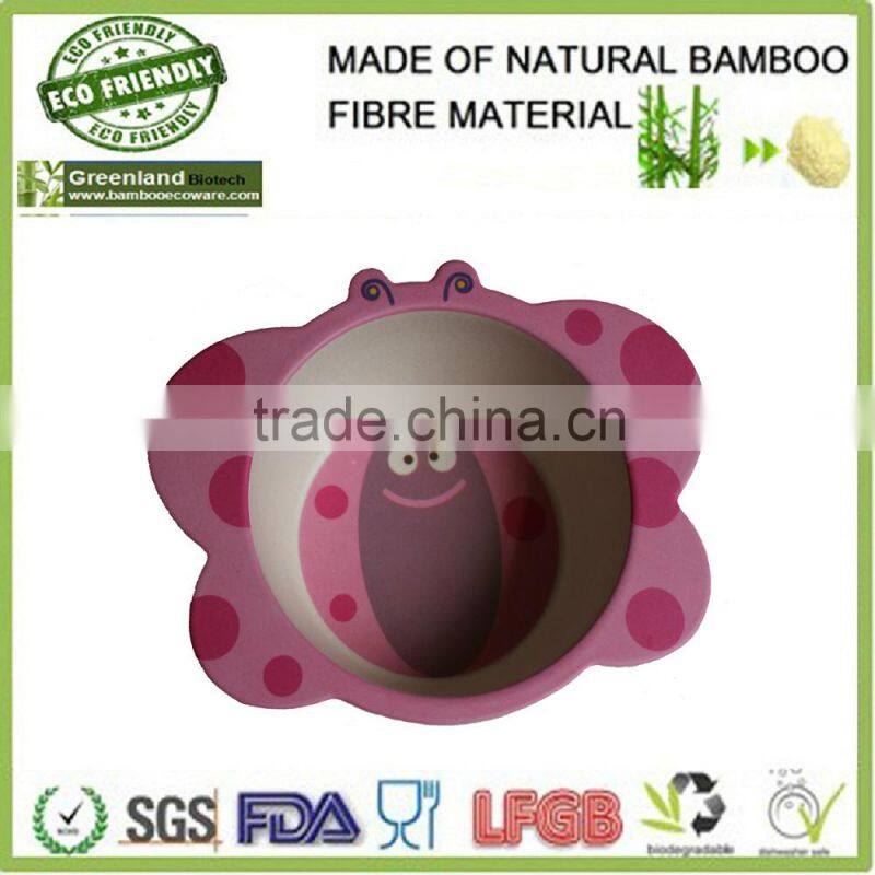 Bamboo fibre biodegradable kids bowl Multi-Color cartoon bowl