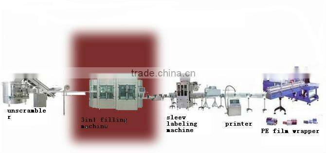 HB-JA 12000-15000BPH 3in1 juice or tea filling machine