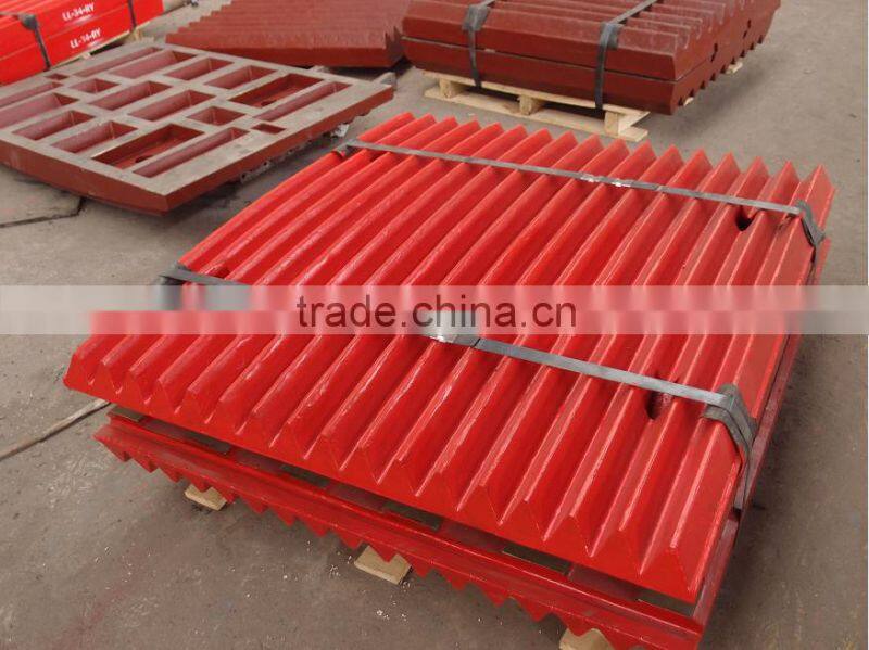 Metso crusher spare parts,jaw plate C125