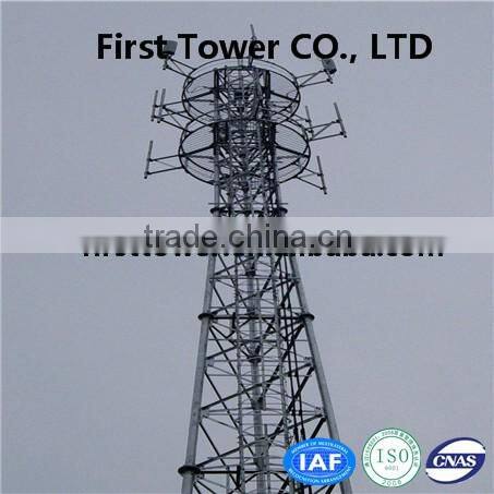 triangular Lattice galvanized antenna steel tower with lowest price