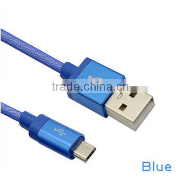 Wholesale Nylon Net Fast Charging 2.1A USB Cable