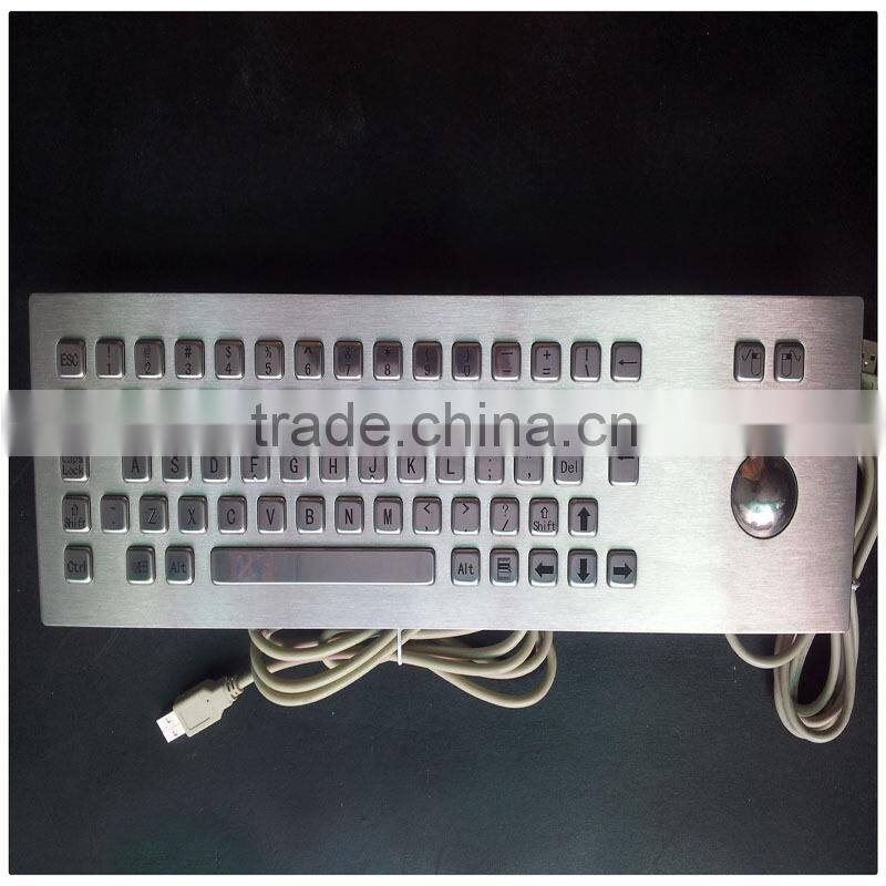 Hot sale metal mechanical keyboard with trackball