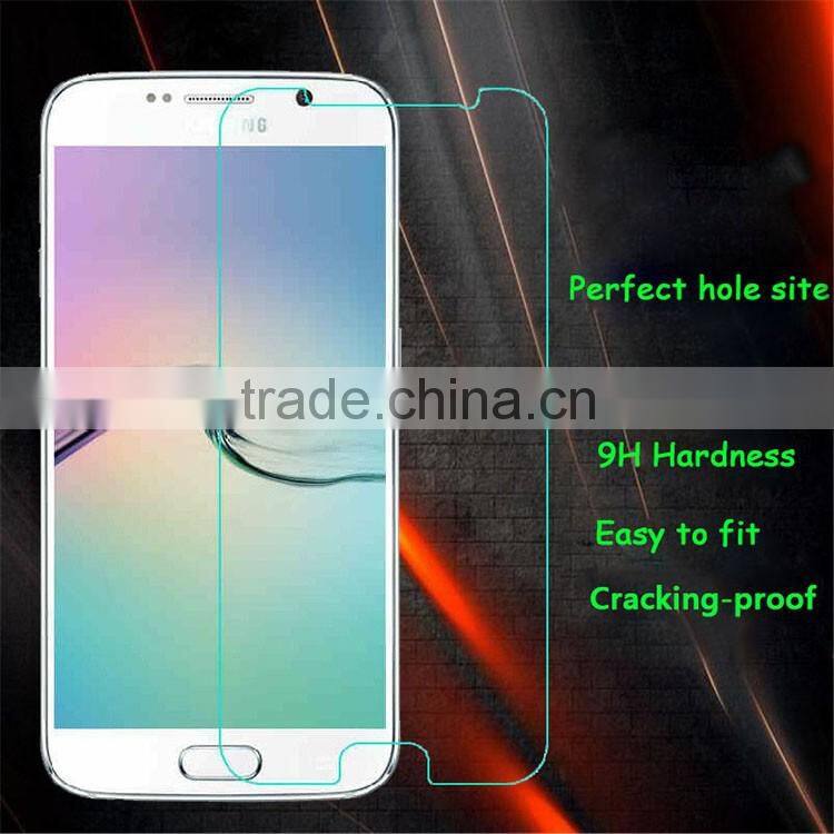 0.26 mm thickness cell phone tempered glass screen protector for Samsung S6