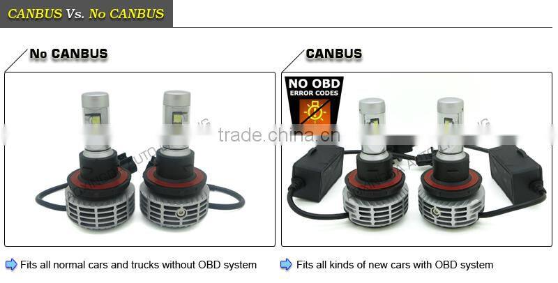 Newest G6 h13 led headlight fanless car led headlight H13 all in one led headlights