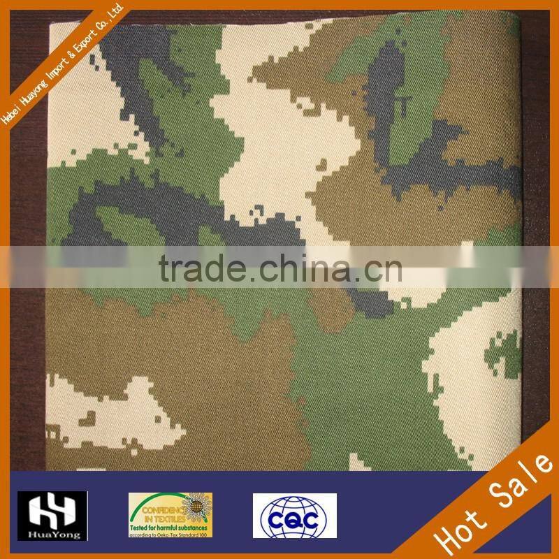 TC polyester cotton fashion military marine camouflage fabric/army trousers fabric
