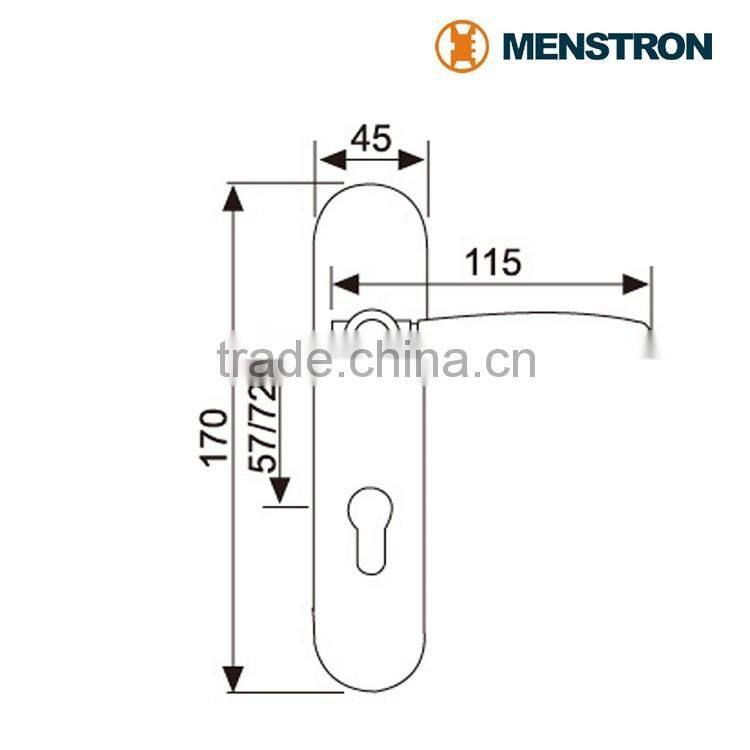 stainless steel door latch Size 170 x 45 mm door lock