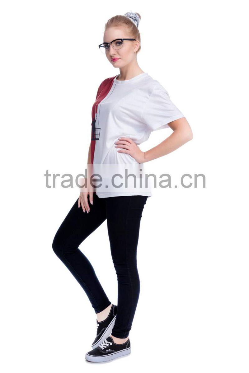 OEM Brand New 3D Print Latest T shirt Designs for Girls