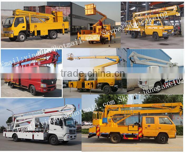 Forland 12 14 16 meters aerial platform truck, truck mounted aerial work platform, aerial bucket truck
