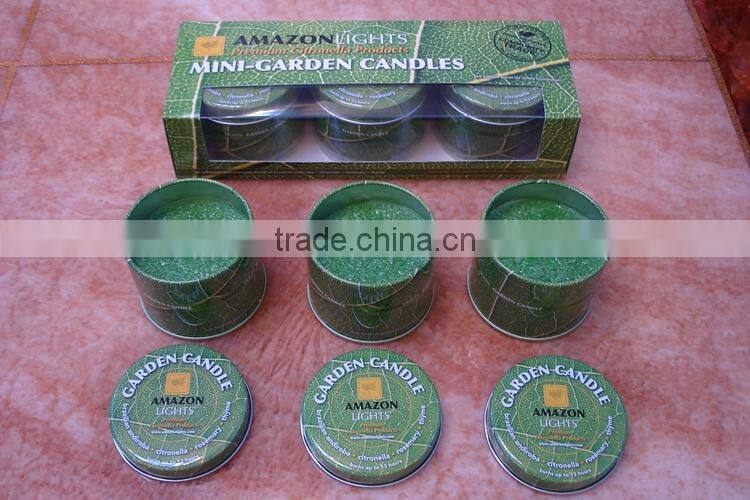 Customized Scented Travel Soy/Paraffin Wax Candle in Tin Box